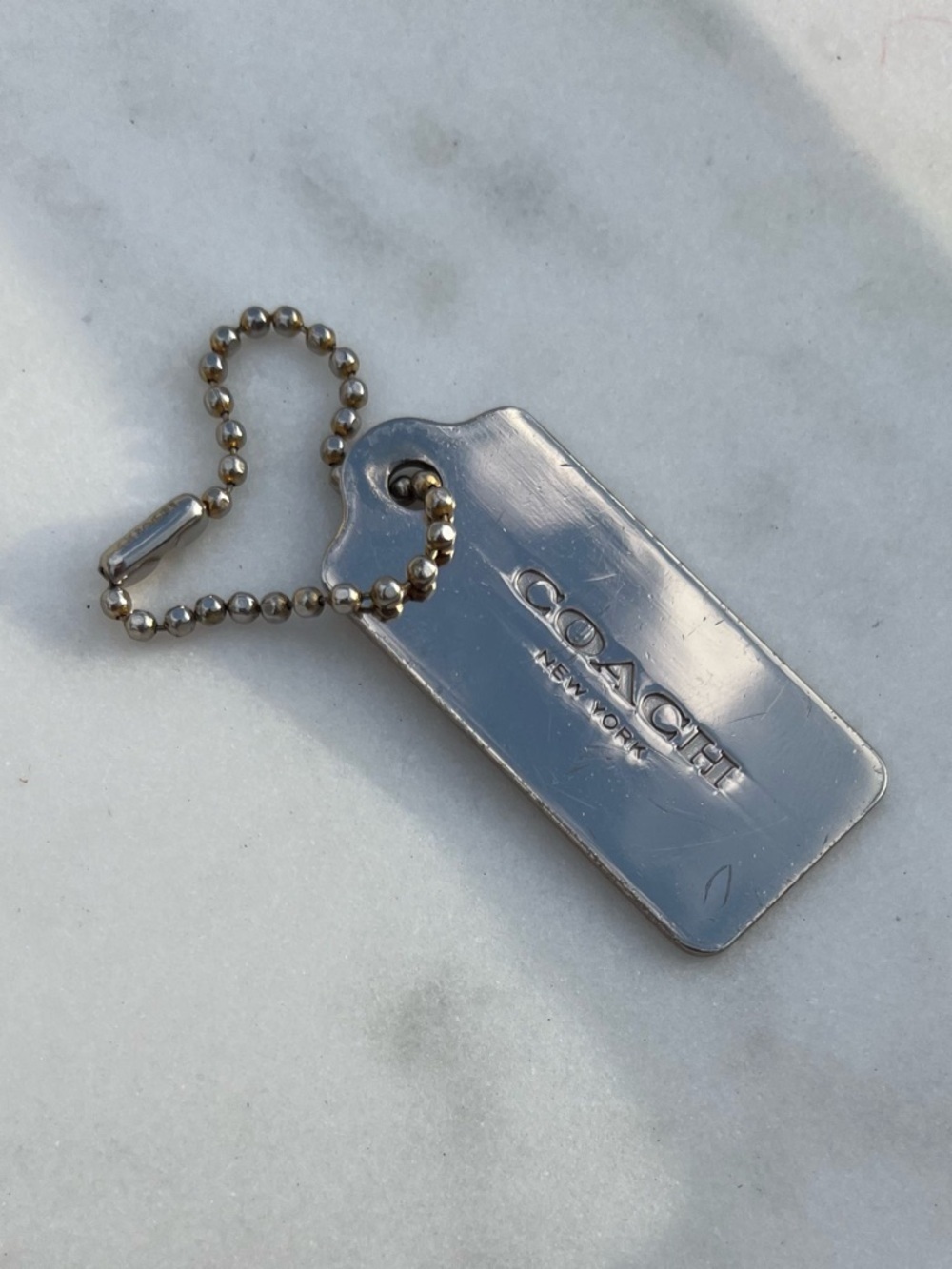 COACH Metal Hang Tag, Silver - Picture 3 of 5